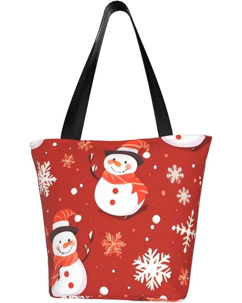 Christmas Snowflake Personalized Shoulder Bag for Women Stylish Tote for Travel Business Shopping and Teaching Christmas Snow...