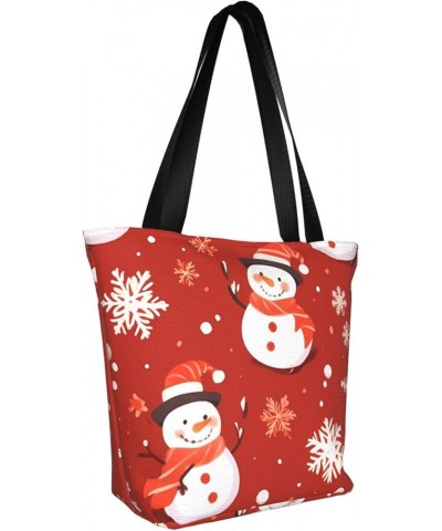 Christmas Snowflake Personalized Shoulder Bag for Women Stylish Tote for Travel Business Shopping and Teaching Christmas Snow...