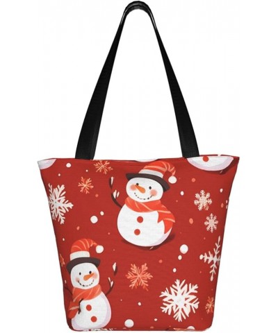 Christmas Snowflake Personalized Shoulder Bag for Women Stylish Tote for Travel Business Shopping and Teaching Christmas Snow...