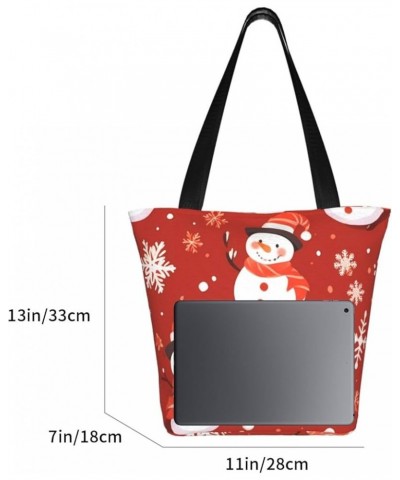 Christmas Snowflake Personalized Shoulder Bag for Women Stylish Tote for Travel Business Shopping and Teaching Christmas Snow...