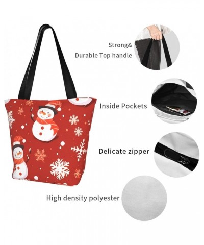 Christmas Snowflake Personalized Shoulder Bag for Women Stylish Tote for Travel Business Shopping and Teaching Christmas Snow...