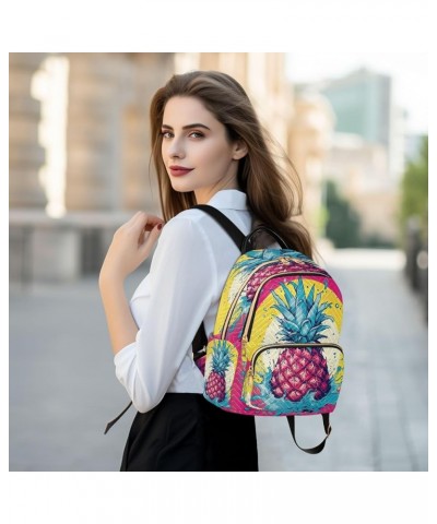 Pineapple Yellow Backpack Purse for Women Small Mini Women's Fashion Backpack for Lady Women Holiday Gifts,S Medium $13.33 Ba...