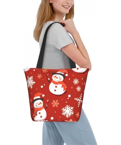 Christmas Snowflake Personalized Shoulder Bag for Women Stylish Tote for Travel Business Shopping and Teaching Christmas Snow...