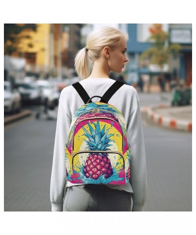 Pineapple Yellow Backpack Purse for Women Small Mini Women's Fashion Backpack for Lady Women Holiday Gifts,S Medium $13.33 Ba...