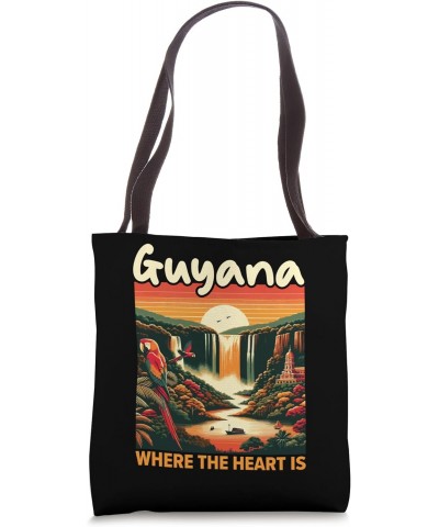 Guyana Flag Home Country Homeland Proud Guyanaese Roots Tote Bag $12.88 Totes