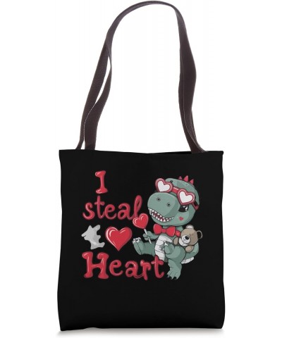 I Steal Hearts Trex Dino Baby Boy Valentines Day Toddler Tote Bag $11.03 Totes