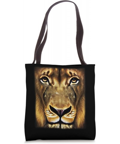 Lion Africa predator print head wildlife nature wild animal Tote Bag $11.76 Totes