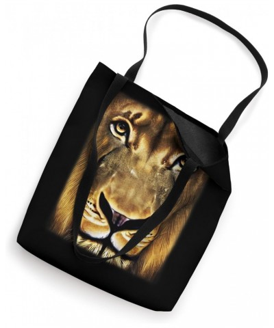 Lion Africa predator print head wildlife nature wild animal Tote Bag $11.76 Totes