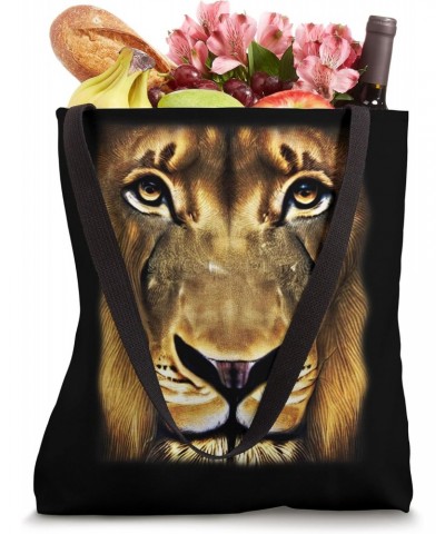 Lion Africa predator print head wildlife nature wild animal Tote Bag $11.76 Totes