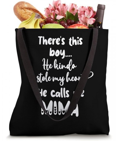 Special Grandma Grandmother This Boy Calls Me Mima Tote Bag $17.70 Totes