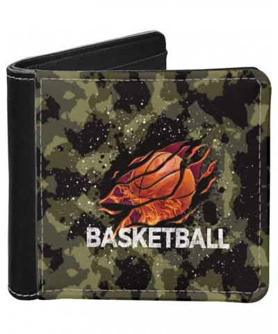 Forest Camo Eagle Wallet Card Holder Small Men Women Stylish Clutch Credit Card Cash Holder Coin Purse Foldable Bag Slim Leat...