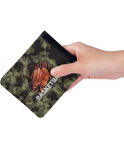 Forest Camo Eagle Wallet Card Holder Small Men Women Stylish Clutch Credit Card Cash Holder Coin Purse Foldable Bag Slim Leat...