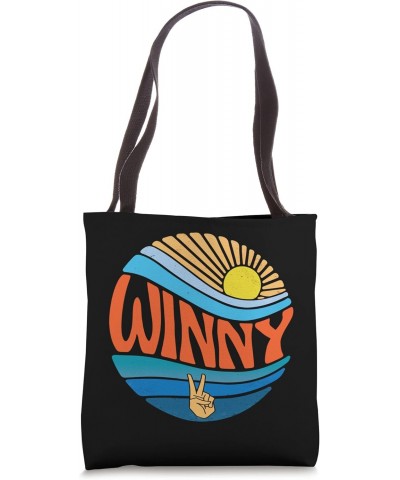 Winny Shirt Vintage Sunset Winny Groovy Tie Dye Tote Bag $16.08 Totes