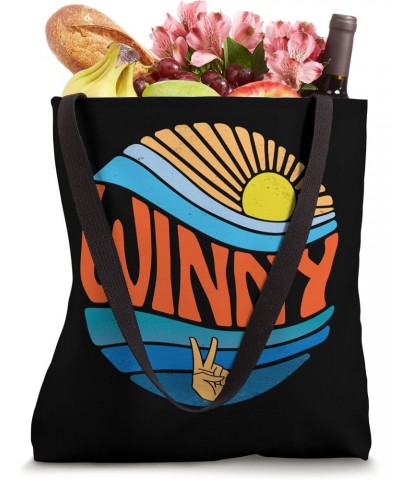 Winny Shirt Vintage Sunset Winny Groovy Tie Dye Tote Bag $16.08 Totes