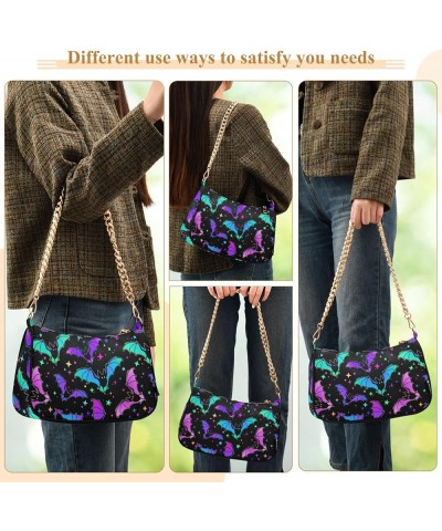 Women Handbag Purses Butterfly Skull Chain Shoulder bag Small Ladies Hobo Tote Handbags Evening Purse Skull 88 $14.57 Hobo Bags