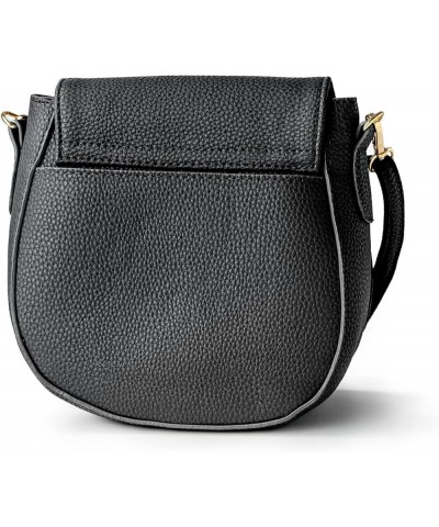 Camden Classic Mini Messenger in Vegan Leather Crossbody Bag Cell Phone Purse for Women Black $20.50 Crossbody Bags