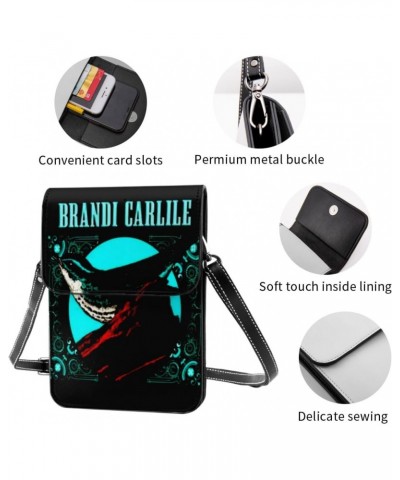 Brandi Music Carlile Singer Vintage Small Crossbody Cell Phone Purse Mini Handbag With Adjustable Strap For Women Girls $13.5...