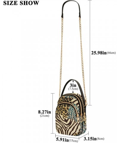 Joko lvery Leopard Print Cross Body Purse Chain Shoulder Bag Crossbody Bags Handbag for Women Gifts Work $9.24 Crossbody Bags