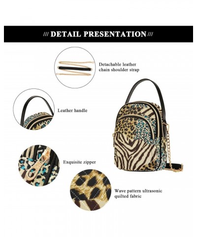 Joko lvery Leopard Print Cross Body Purse Chain Shoulder Bag Crossbody Bags Handbag for Women Gifts Work $9.24 Crossbody Bags