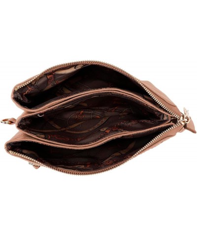 Small Crossbody Bags for Women Vegan Leather Wristlet Clutch Wallet Purses Shoulder Bag Taupe $13.34 Crossbody Bags