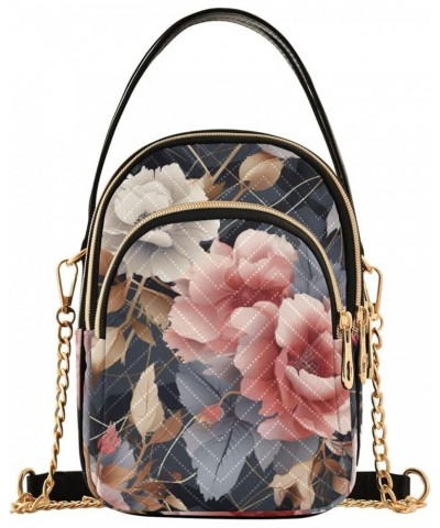 Fantasy Flowers And Birds Womens Shoulder Purse, Crossbody Shoulder Bag, Crossbody Handbags for Women Floral Abstract Geometr...