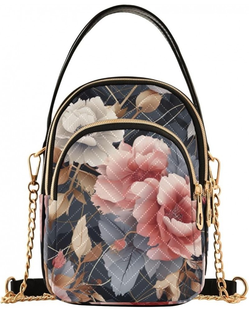 Fantasy Flowers And Birds Womens Shoulder Purse, Crossbody Shoulder Bag, Crossbody Handbags for Women Floral Abstract Geometr...