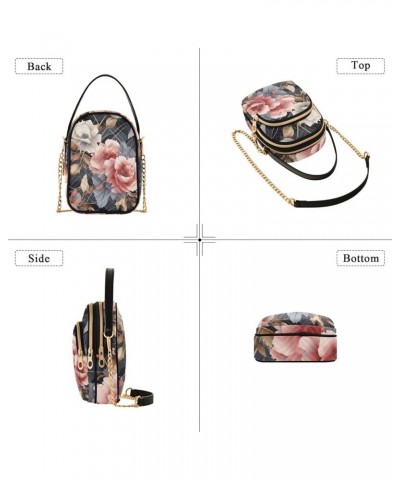 Fantasy Flowers And Birds Womens Shoulder Purse, Crossbody Shoulder Bag, Crossbody Handbags for Women Floral Abstract Geometr...