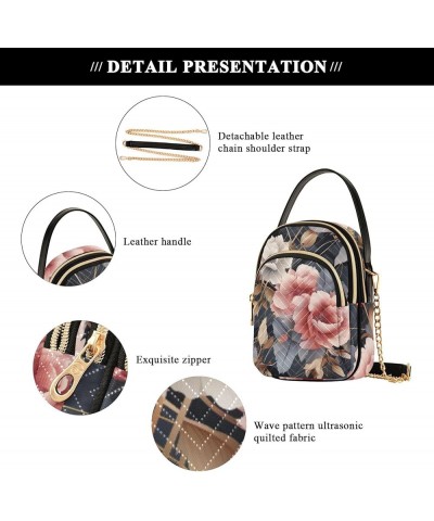 Fantasy Flowers And Birds Womens Shoulder Purse, Crossbody Shoulder Bag, Crossbody Handbags for Women Floral Abstract Geometr...