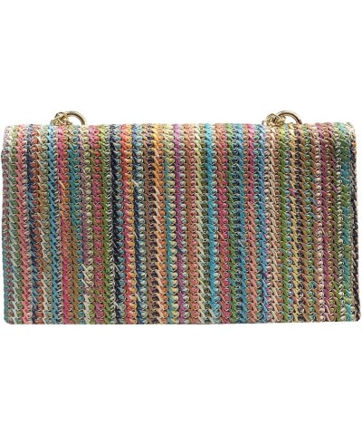 Straw Clutch Purse for Women Summer Beach Clutch Handbag Woven Purse Wicker Rattan Envelope Clutch Multicolour(chain) $14.10 ...