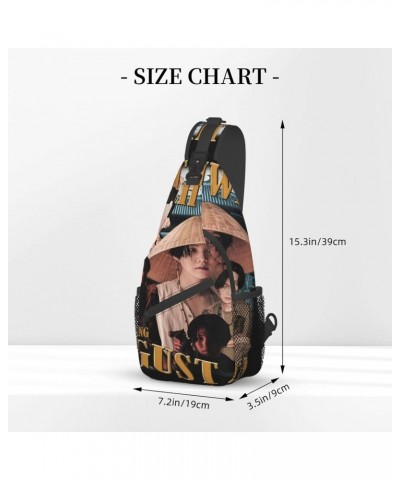 Sling Crossbody Bag Agust Rapper D Adjustable Strap Chest Shoulder Bags For Women Men Travel Backpack $12.39 Crossbody Bags