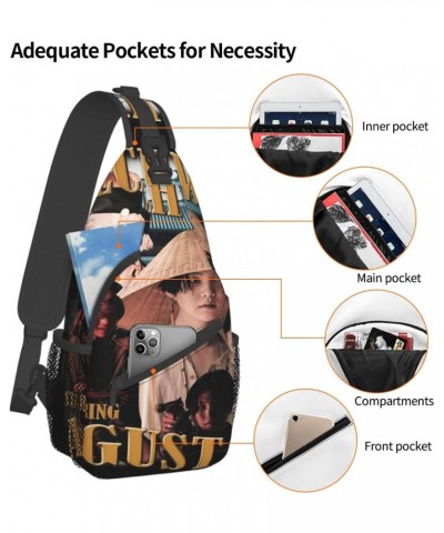 Sling Crossbody Bag Agust Rapper D Adjustable Strap Chest Shoulder Bags For Women Men Travel Backpack $12.39 Crossbody Bags