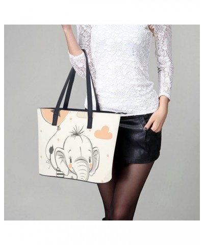 Womens Handbag Elephant Leather Tote Bag Top Handle Satchel Bags For Lady $18.54 Totes