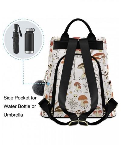 Cartoon Forest Mushrooms and Butterflies Backpack Purse for Women Anti-theft Backpack Purse Travel Daypack $17.20 Backpacks