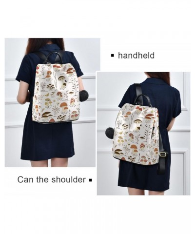 Cartoon Forest Mushrooms and Butterflies Backpack Purse for Women Anti-theft Backpack Purse Travel Daypack $17.20 Backpacks