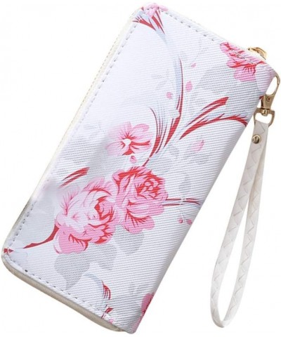 Rose s Card Color Wallet Bag Fashion Solid Women' Pattern Long Trend Wallet I11 Phone Case Wallet (C, One Size) F One Size $9...