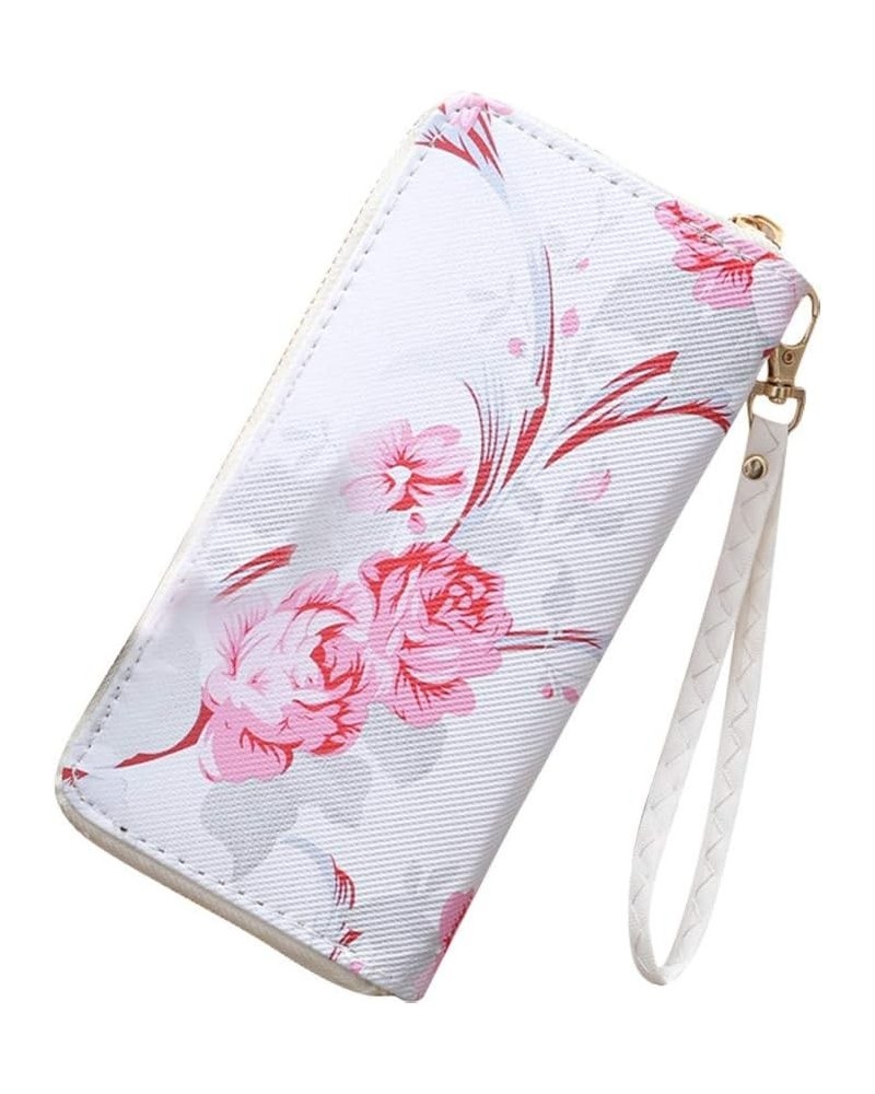 Rose s Card Color Wallet Bag Fashion Solid Women' Pattern Long Trend Wallet I11 Phone Case Wallet (C, One Size) F One Size $9...