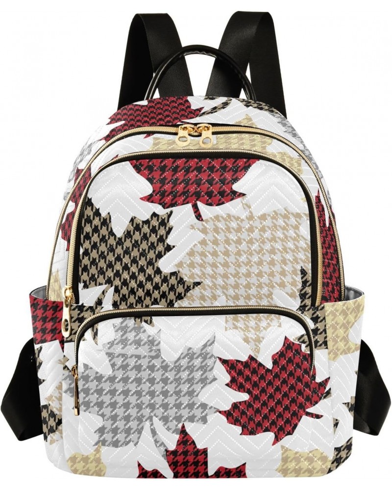 Thanksgiving Falling Maple Leaves Backpack for Women Casual Daypack Lightweight Shoulder Bag Travel Purse Small Backpacks for...