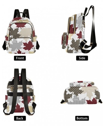 Thanksgiving Falling Maple Leaves Backpack for Women Casual Daypack Lightweight Shoulder Bag Travel Purse Small Backpacks for...