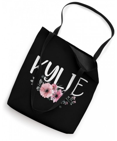 Kylie Name Personalized Floral Pink Black Women Girls Gift Tote Bag $12.00 Totes