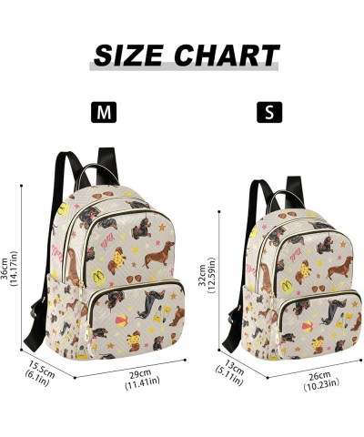 Women Backpack Dachshund Summer Holiday Anti-Theft Travel Backpack with Luggage Belt Lightweight Handbag Lady Purse Roomy Dou...