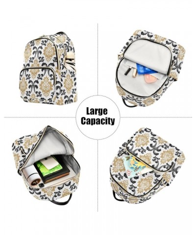 Baroque Style Backpack Purse for Women Fashion Ladies Shoulder Bags Travel Bag Handbag Back Pack Lady Purse,S Medium $16.42 B...