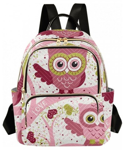 Lovely Owls Women's Backpack Purse Fashion Travel Anti Theft Backpack Casual Daypack for Work College,S Medium $17.04 Backpacks