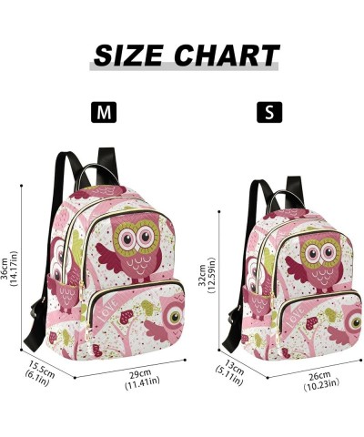 Lovely Owls Women's Backpack Purse Fashion Travel Anti Theft Backpack Casual Daypack for Work College,S Medium $17.04 Backpacks