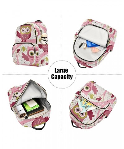 Lovely Owls Women's Backpack Purse Fashion Travel Anti Theft Backpack Casual Daypack for Work College,S Medium $17.04 Backpacks