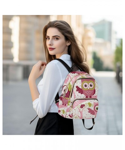 Lovely Owls Women's Backpack Purse Fashion Travel Anti Theft Backpack Casual Daypack for Work College,S Medium $17.04 Backpacks