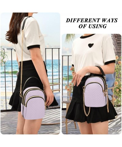 Emerald Crossbody Handbags Phone Purses with Crossbody Strap Wrist Purse for Women Pail Lilac $11.44 Shoulder Bags