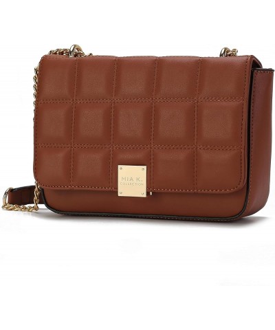 Shoulder Bag for Women, Vegan Leather Designer Handbag Crossbody Purse Nyra Brown $28.31 Shoulder Bags