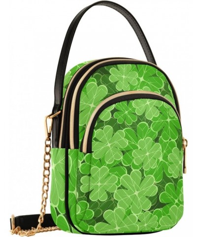 Clover Leaves St.patrick Joko lvery Cross Body Purse Crossbody Bags Chain Shoulder Bag Handbag for Women Work Gifts $9.68 Cro...