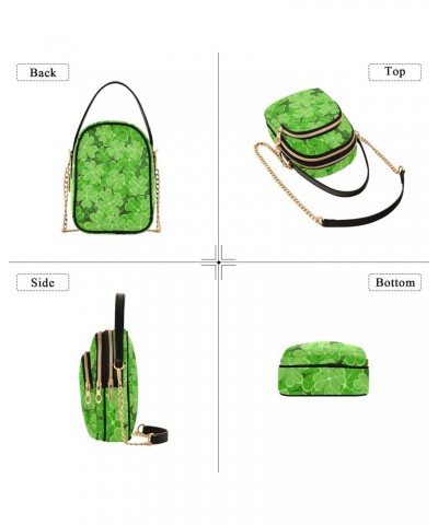 Clover Leaves St.patrick Joko lvery Cross Body Purse Crossbody Bags Chain Shoulder Bag Handbag for Women Work Gifts $9.68 Cro...