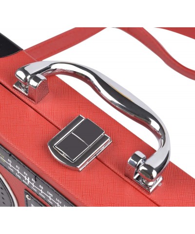 Tape Shaped Shoulder Bag Radio Tape Recorder PU Crossbody Bag Ladies Evening Handbag Clutch Purse H-radio 02-red $18.96 Eveni...